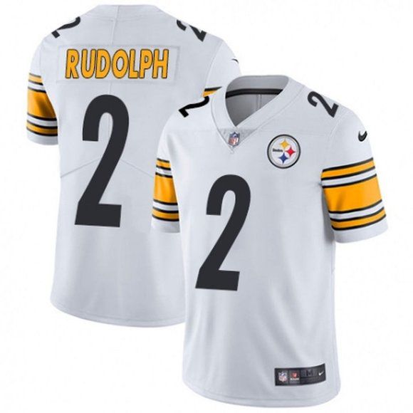 Men Pittsburgh Steelers #2 Mason Rudolph Nike White Limited NFL Jersey->pittsburgh steelers->NFL Jersey